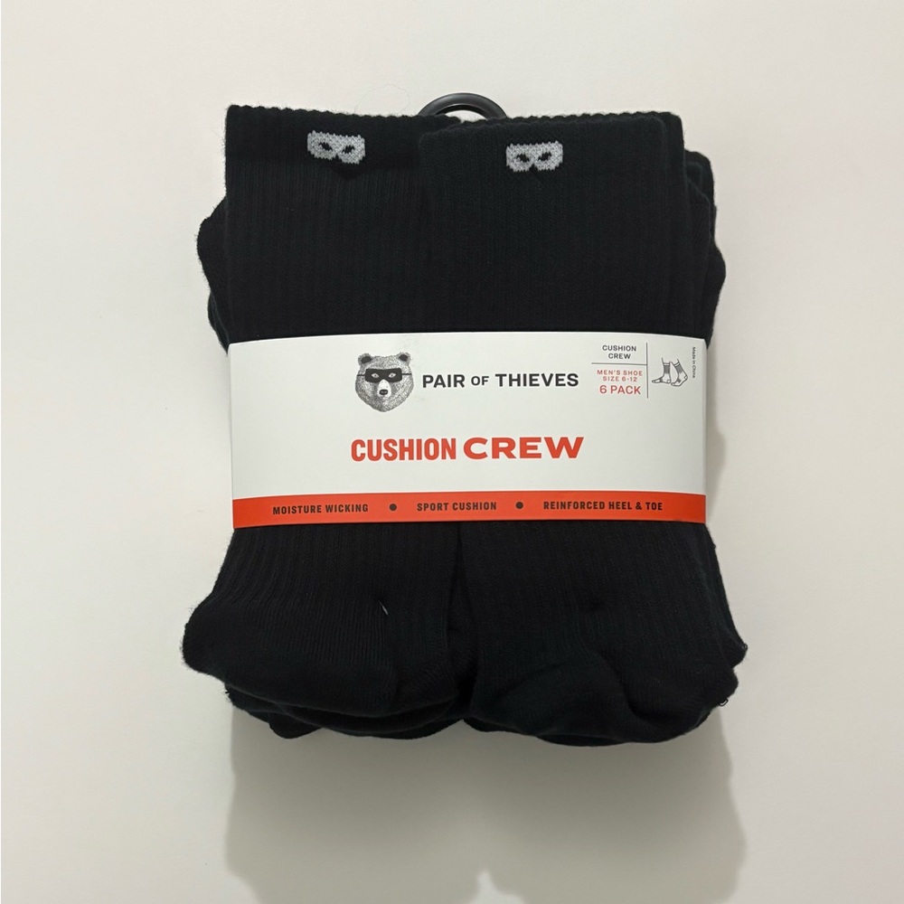 PAIR OF THIEVES 4-Way Stretch Cushioned Crew Socks